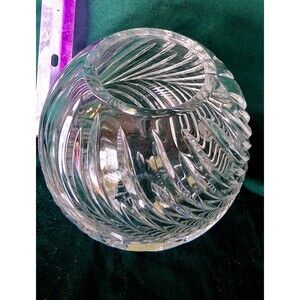 Crystal Clear Industries Hand-cut Lead Crystal Vase / Bowl Made in Poland- Swirl